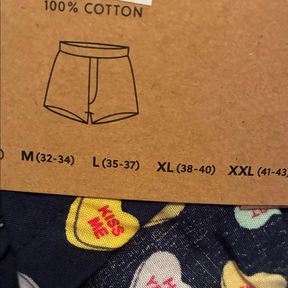 NWT J. Crew Navy Love Print Boxer Shorts - Picture 6 of 7